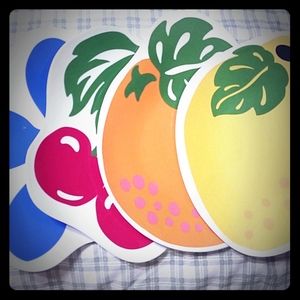 Set of 4 Melamine Snack Plates